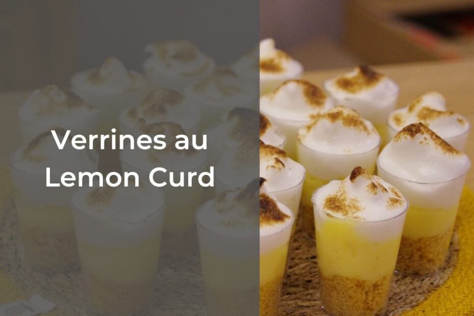 Verrine au lemon curd et sablés bretons